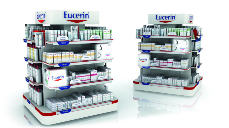 Gondola para Farmacia diseñda para Eucerin por Team PLV
